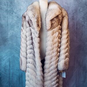 Vintage Real Fox Fur full length